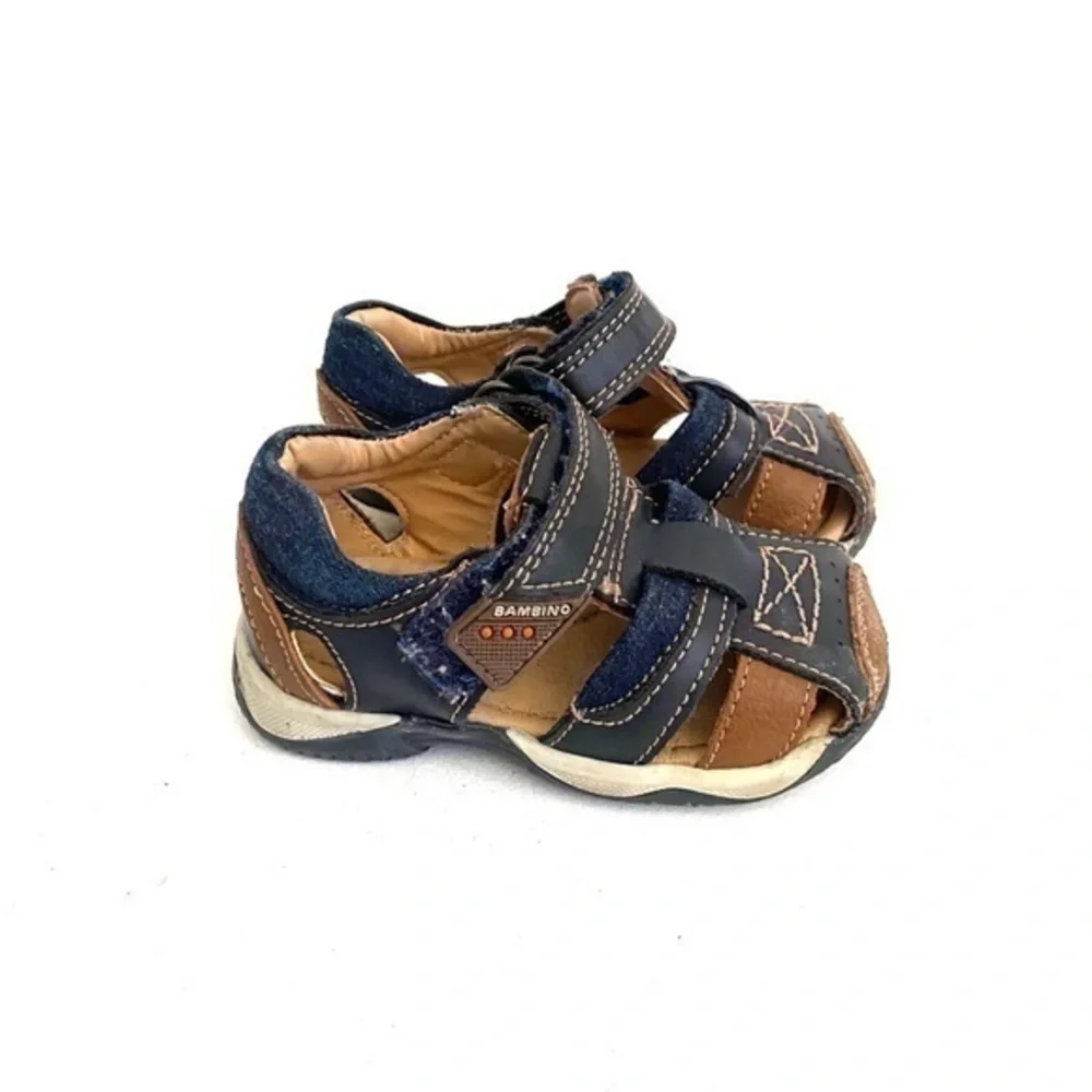BAMBINO blu closed toe toddler sandal